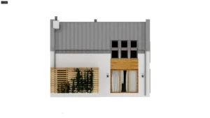 Z229D projekt domu drewnianego szkieletowego Mildo