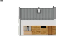 Z229D projekt domu drewnianego szkieletowego Mildo