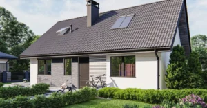 Z255 D projekt budowy domu parterowego Mildo domy drewniane