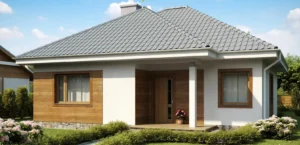 Z64 D projekt budowy domu parterowy bez garażu Mildo domy drewniane