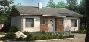 Z7 D projekt domu drewnianego szkieletowego Mildo