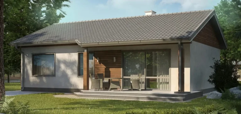 Z7 D projekt domu drewnianego szkieletowego Mildo