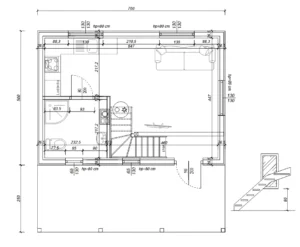 parter Alabama III projekt domu drewnianego Mildo
