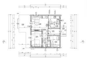 Kansas II projekt domu drewnianego parter