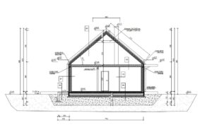 Kansas II projekt domu drewnianego przekrój
