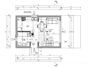Nebraska V projekt domu dom drewniany szkieletowy Mildo parter