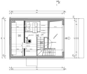 Nebraska V projekt domu dom drewniany szkieletowy Mildo poddasze