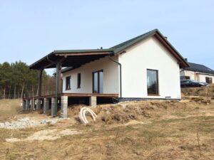 dom drewniany Karolina IV dom modułowy szkieletowy dom do 70 m kw. bez pozwolenia na budowę