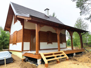 dom drewniany Alabama IV dom modułowy szkieletowy dom do 35 m kw. letniskowy i całoroczny