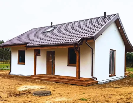 Nevada III klasyczna projekt domu drewnianego szkieletowego Mildo dom drewniany